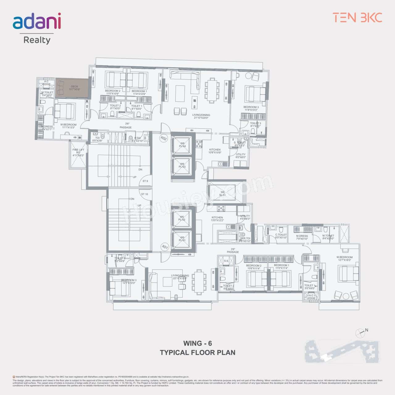 Adani Ten BKC Floor plan 6