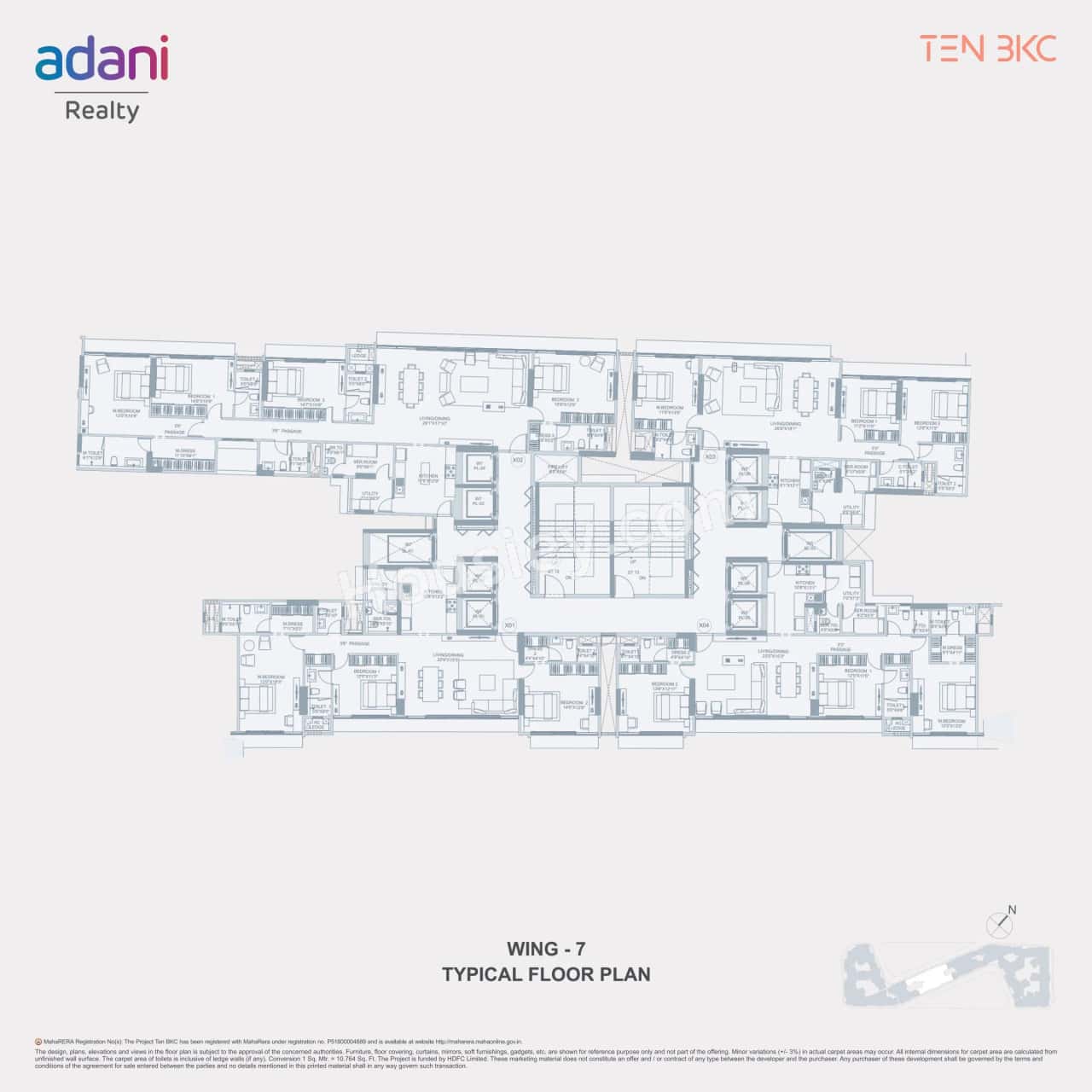 Adani Ten BKC Floor plan 7