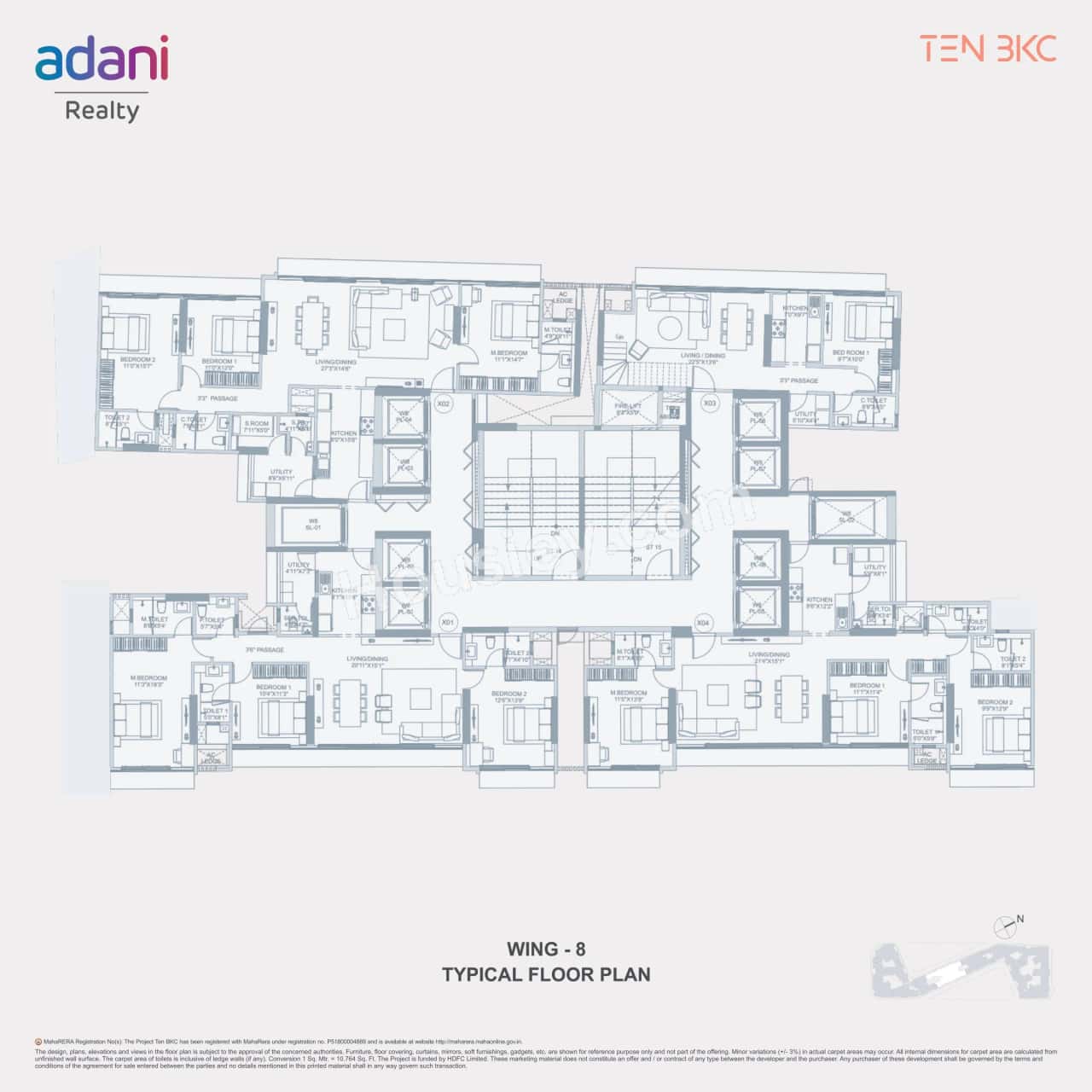 Adani Ten BKC Floor plan 8