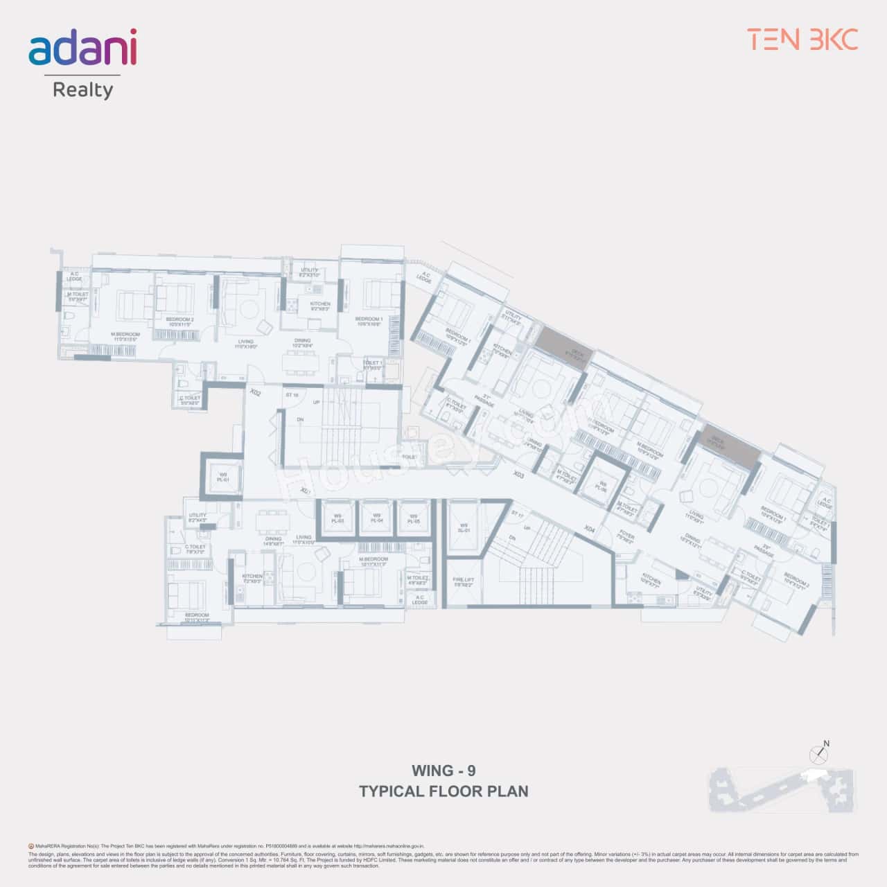 Adani Ten BKC Floor plan 9