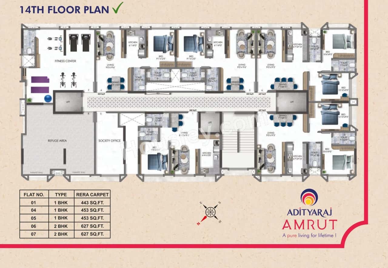 Adityaraj Amrut Floor plan 1