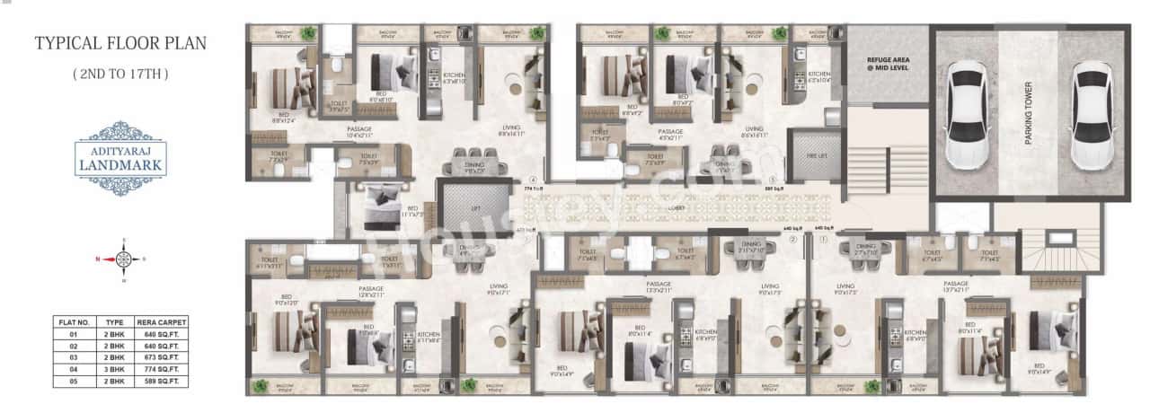 Adityaraj Landmark Floor plan 1