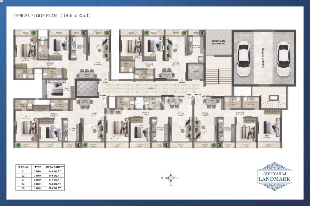 Adityaraj Landmark Floor plan 2