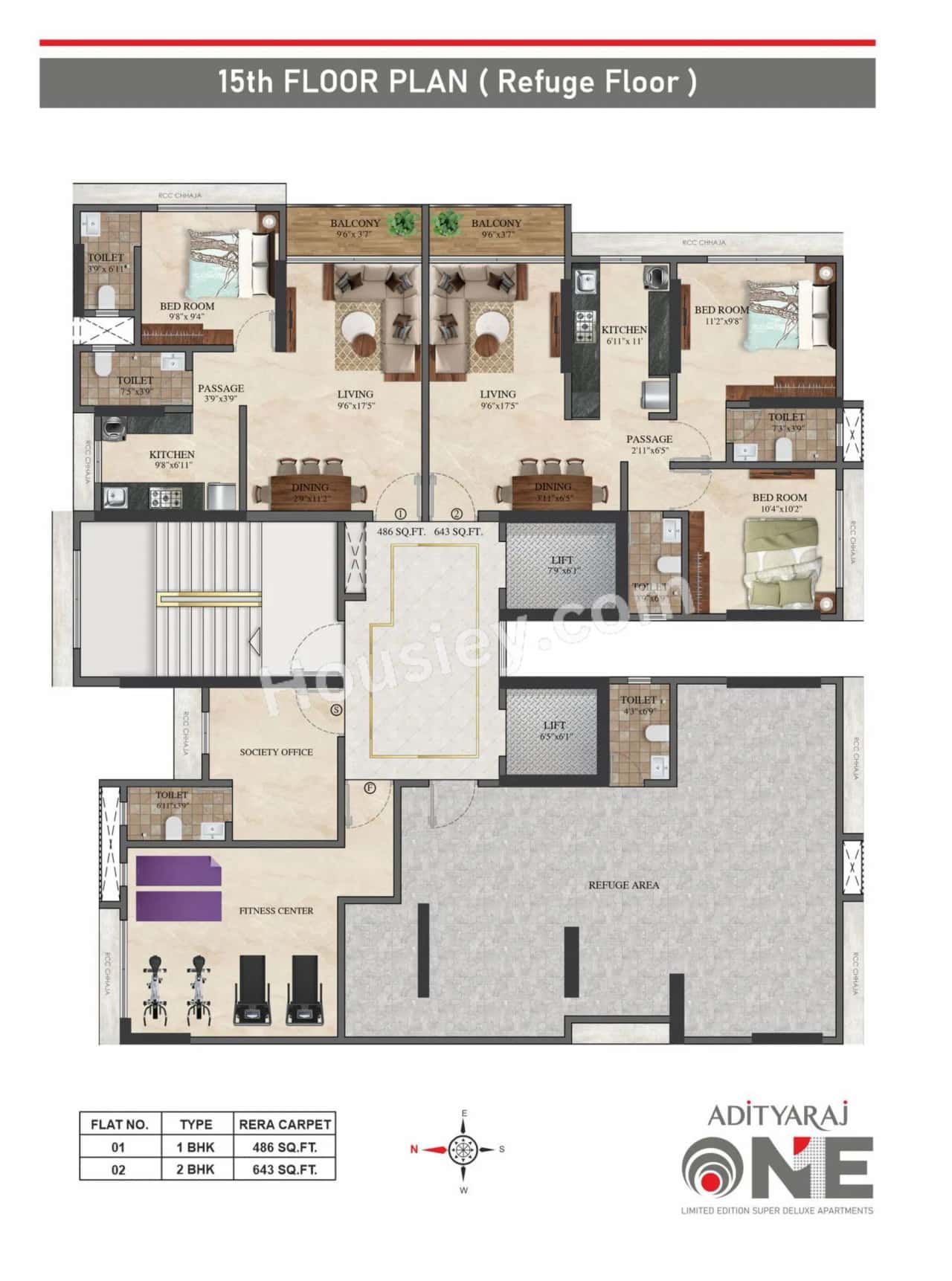 Adityaraj One Floor plan 2