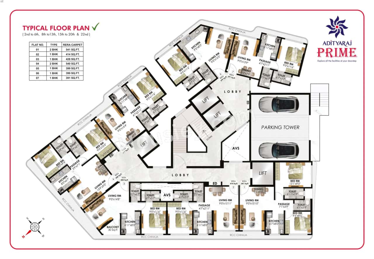 Adityaraj Prime Floor plan 3