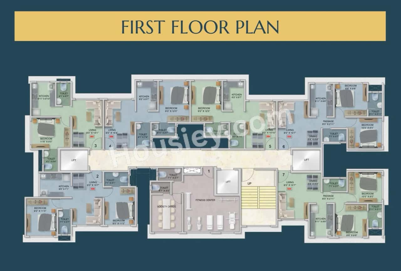Adityaraj Shanti Sadan Floor plan 1