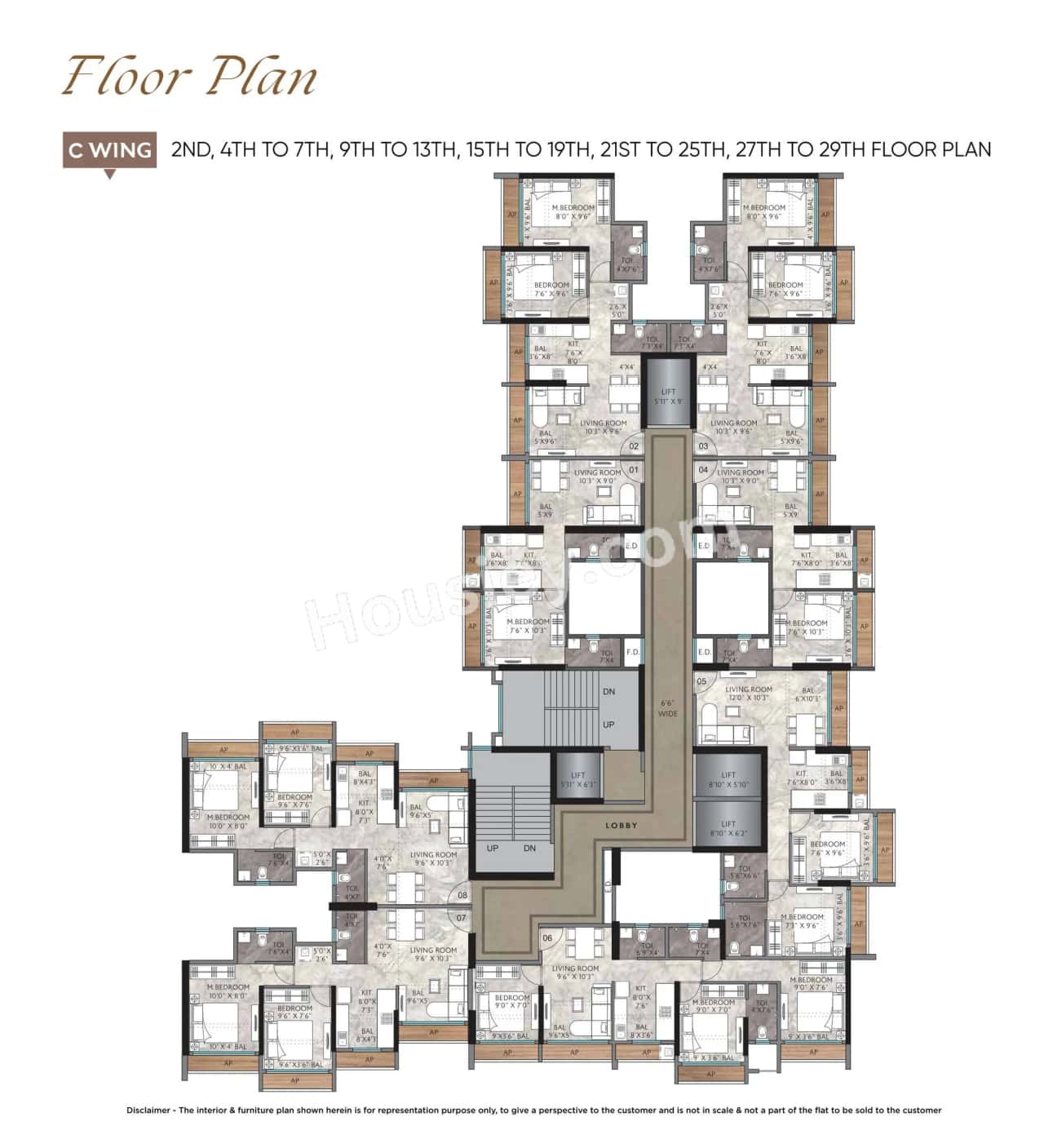 Agarwal Sky Heights Floor plan 4