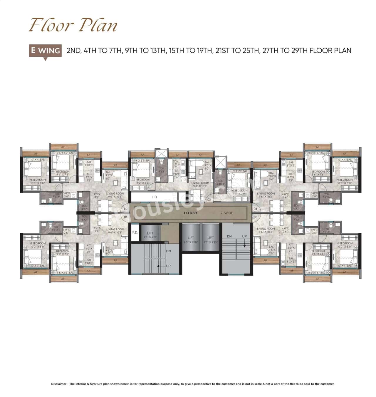 Agarwal Sky Heights Floor plan 5