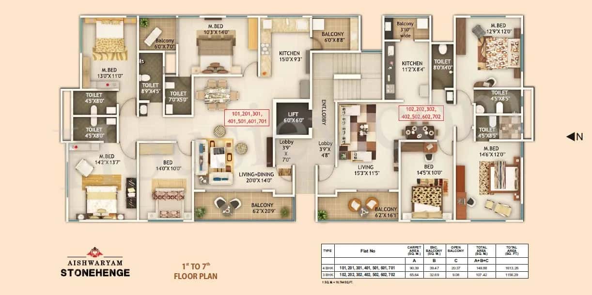 Aishwaryam Stonehenge Floor Plan