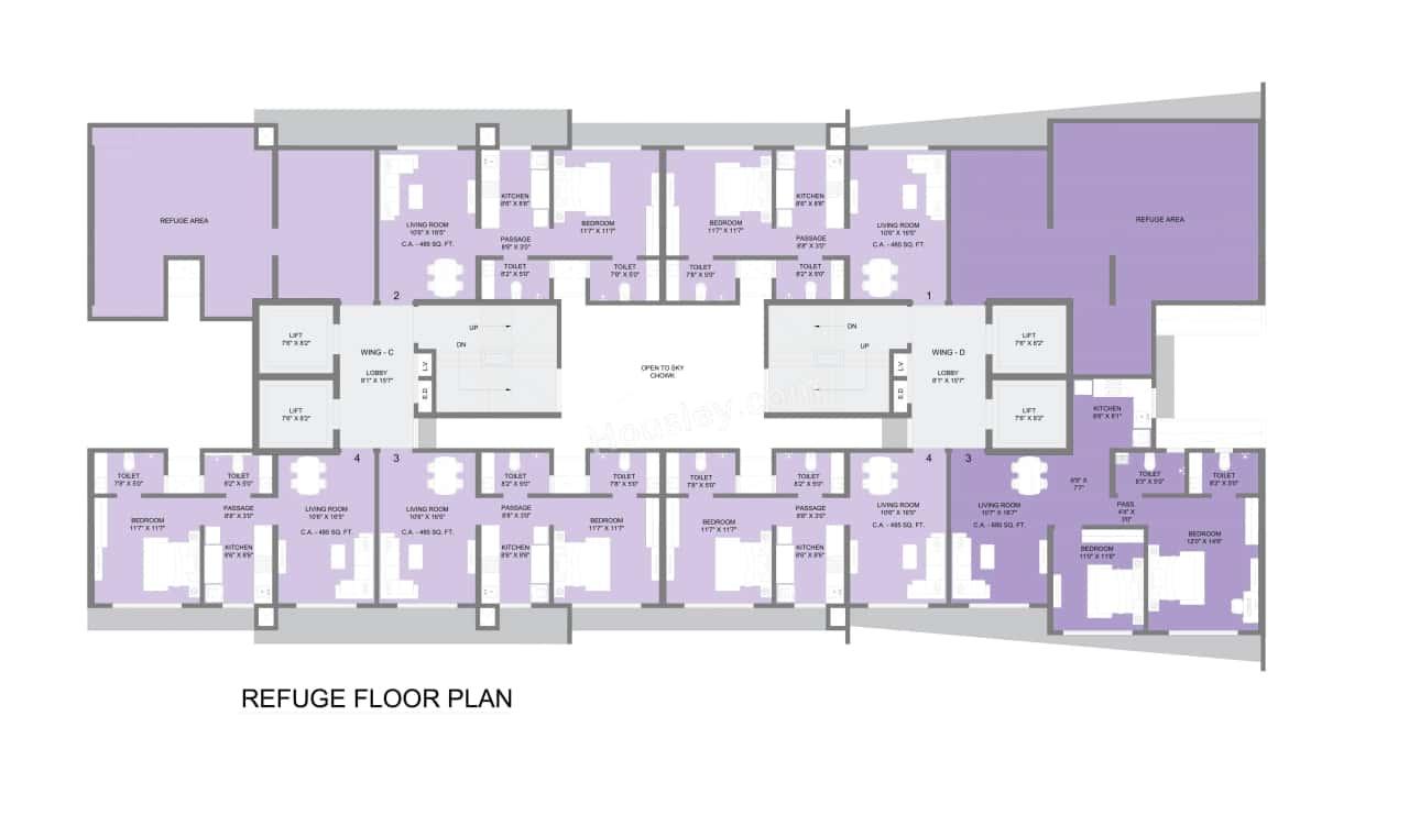 Ajmera Boulevard Floor plan 1