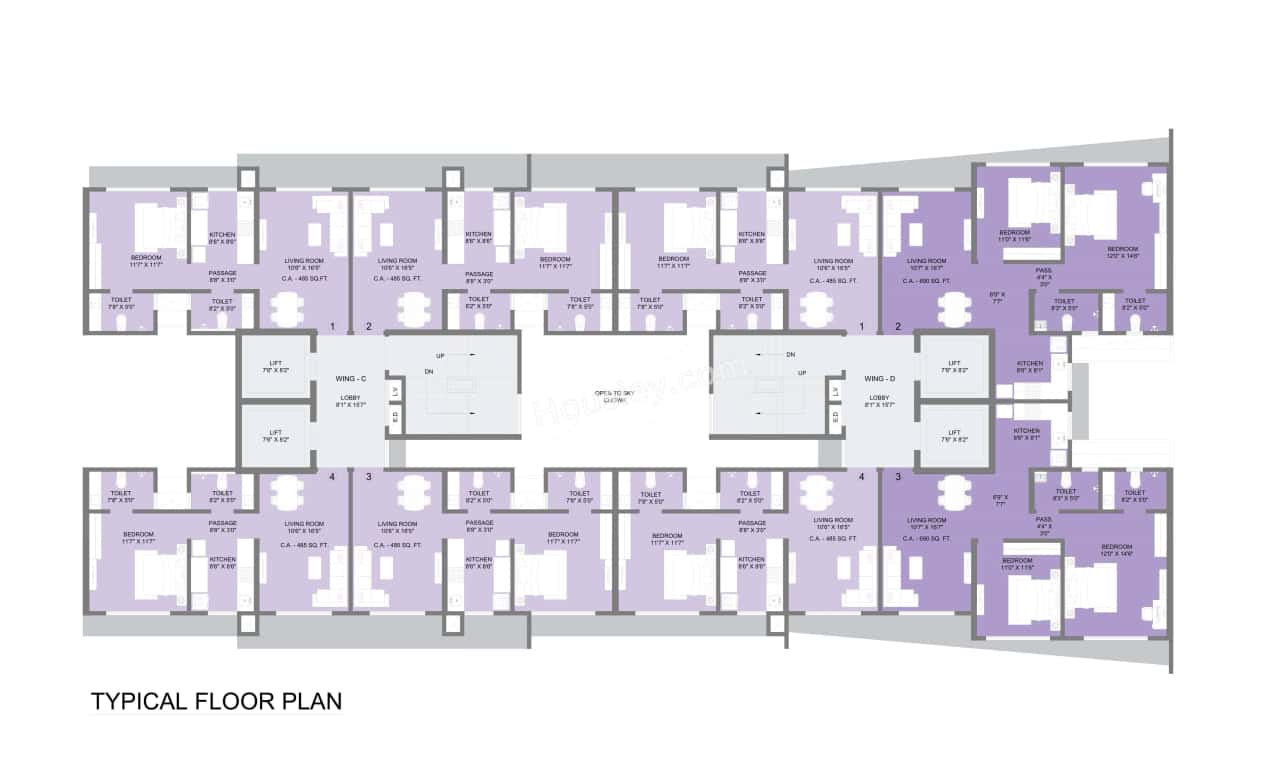 Ajmera Boulevard Floor plan 2