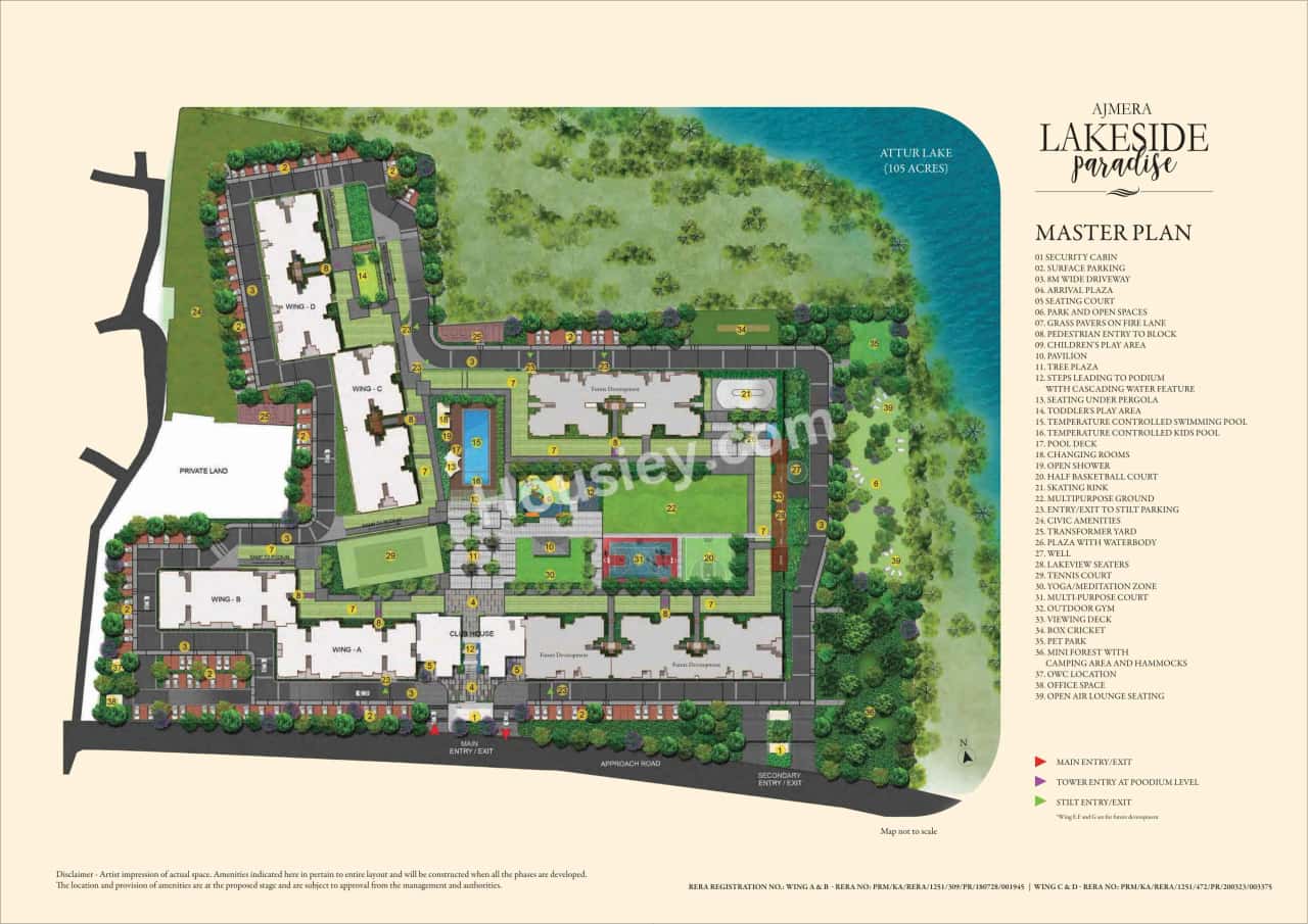 Ajmera Lakeside Paradise Floor Plan