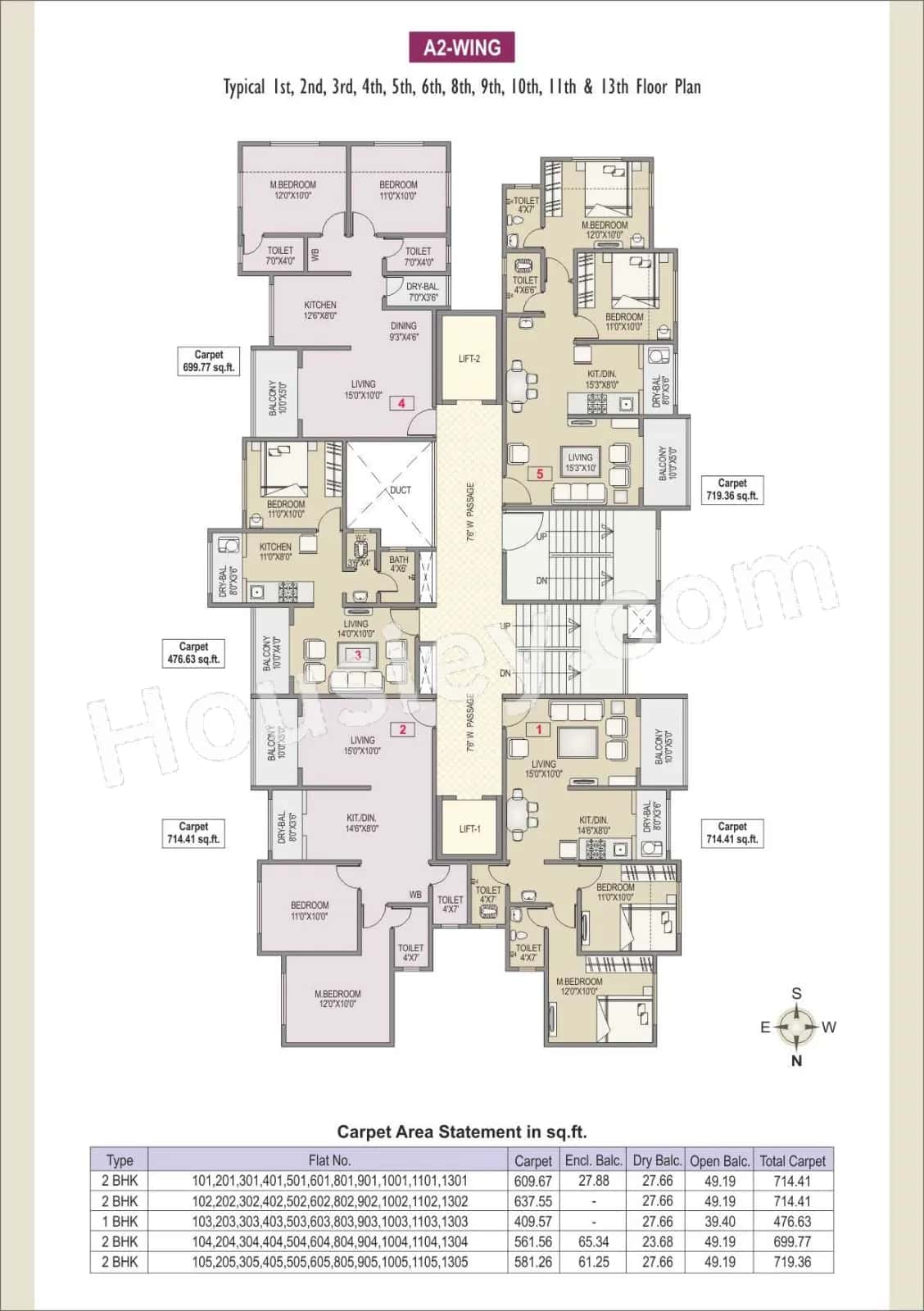 RR Lunkad Akshay Heritage Floor plan 4