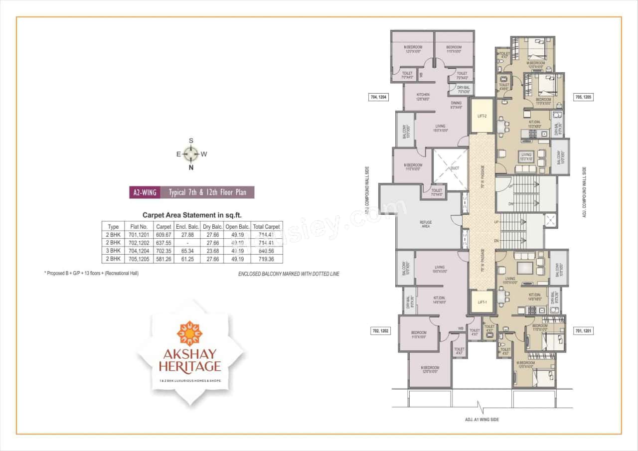 RR Lunkad Akshay Heritage Floor plan 3