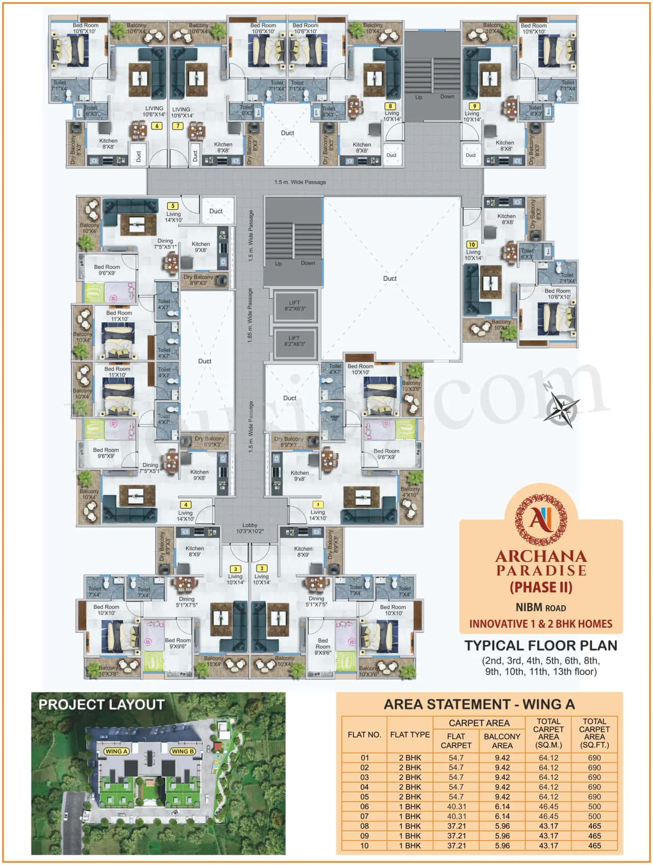 Archana Paradise Phase 2 Floor plan 1