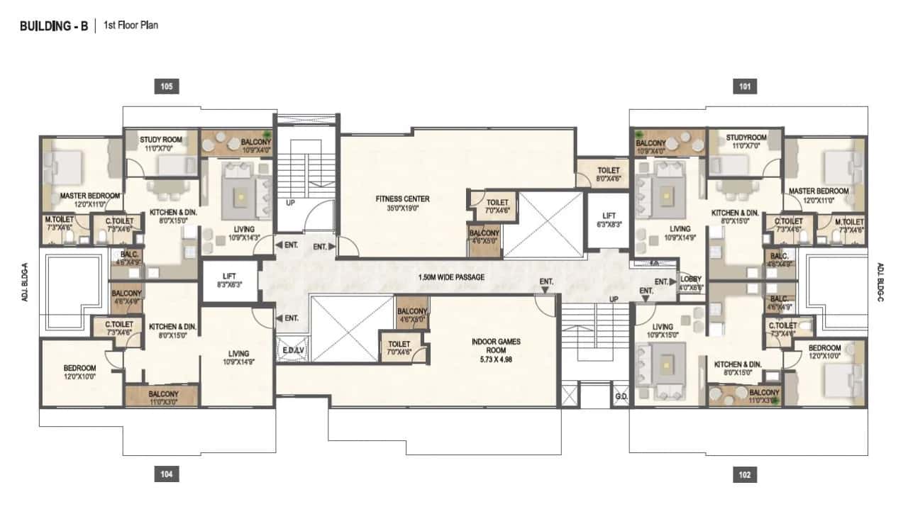 Austin Arena Floor plan 1