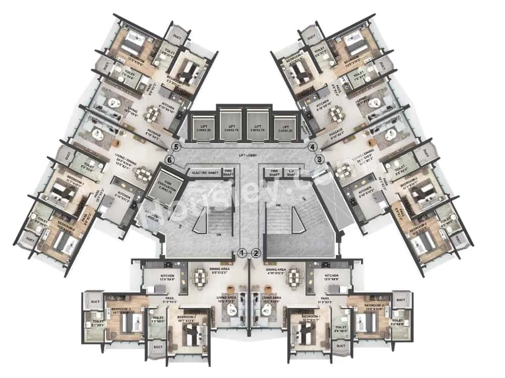 Avalon Residency Floor plan 1