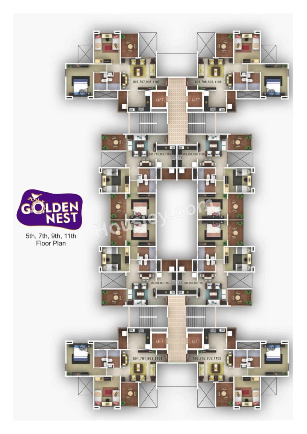 Bhagwat Pardeshi Golden Nest Floor plan 4
