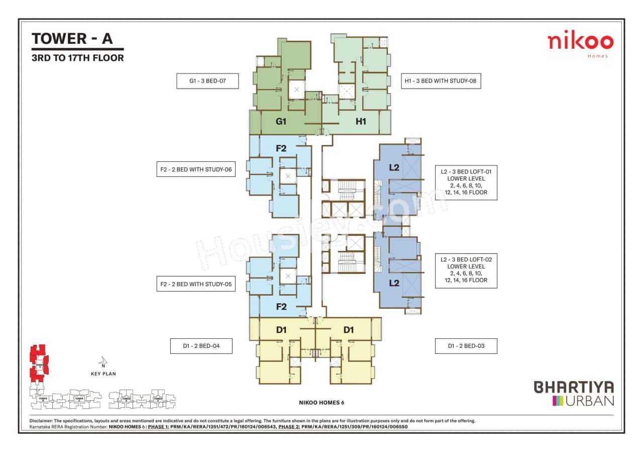 Bhartiya City Nikoo Homes 6 Floor plan 1