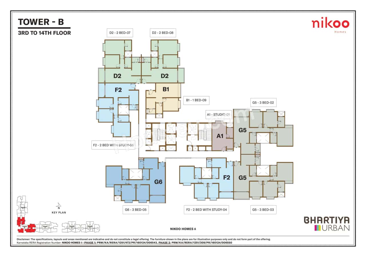 Bhartiya City Nikoo Homes 6 Floor plan 3