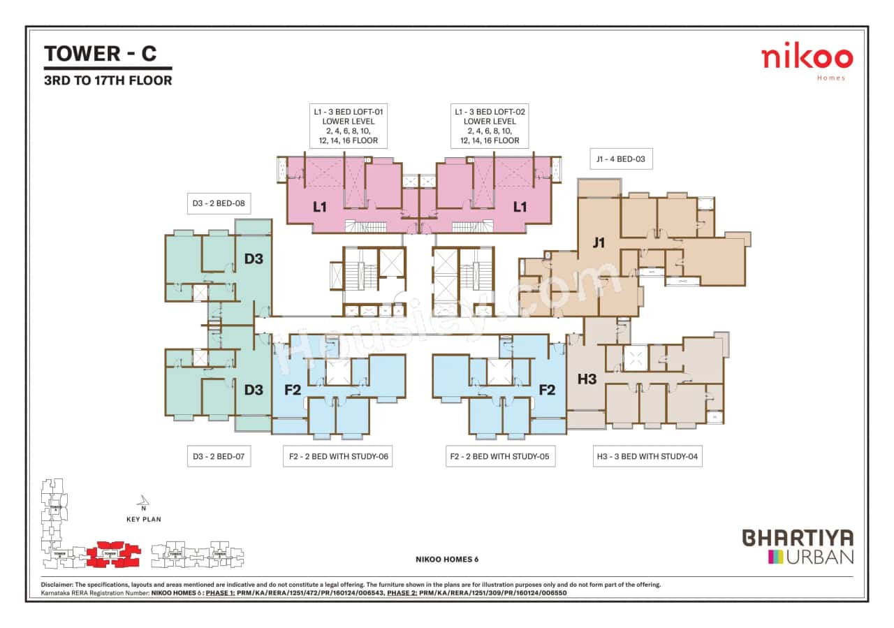 Bhartiya City Nikoo Homes 6 Floor plan 2