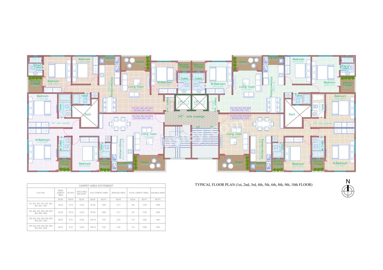 Bluepearl 34 Western Pavillion Floor plan 2