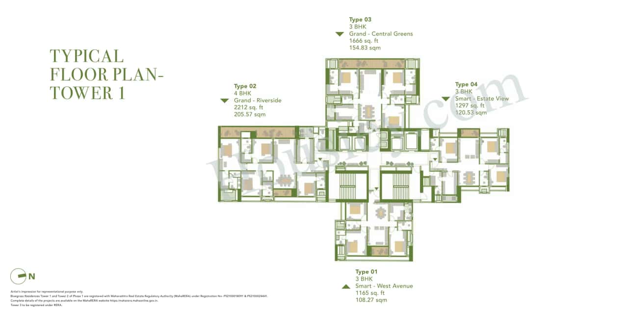 Sagitarius Bluegrass Residences Floor plan 1