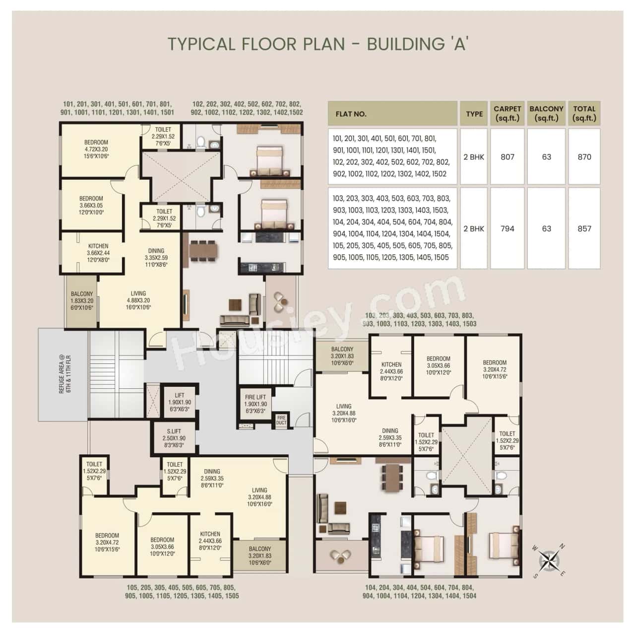 Blueroof Sylva Floor plan 1