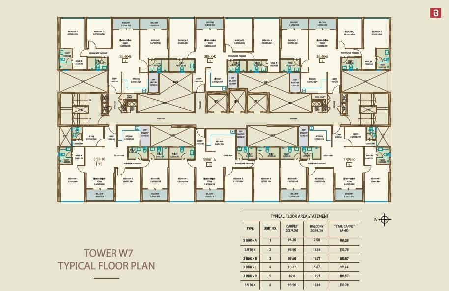 Bramha The Collection Floor plan 3