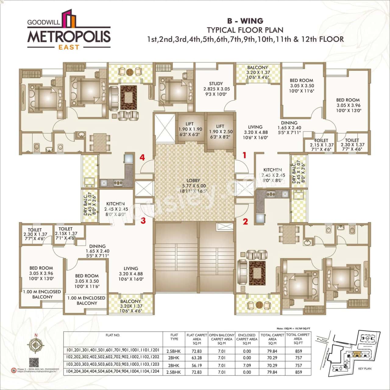 Choice Goodwill Metropolis East Phase 2 Floor plan 4