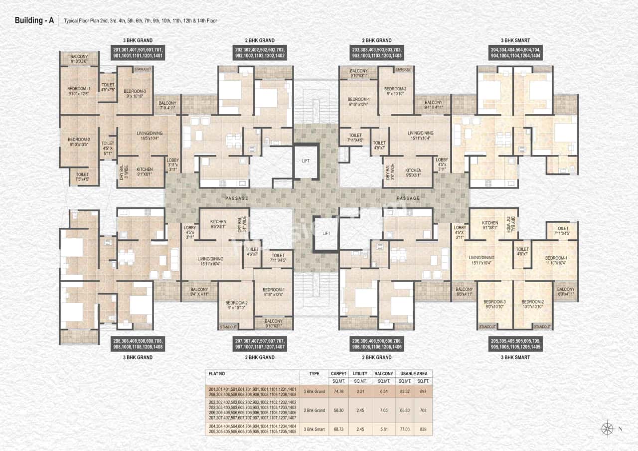 Destination Mangalam Marvel Floor plan 3