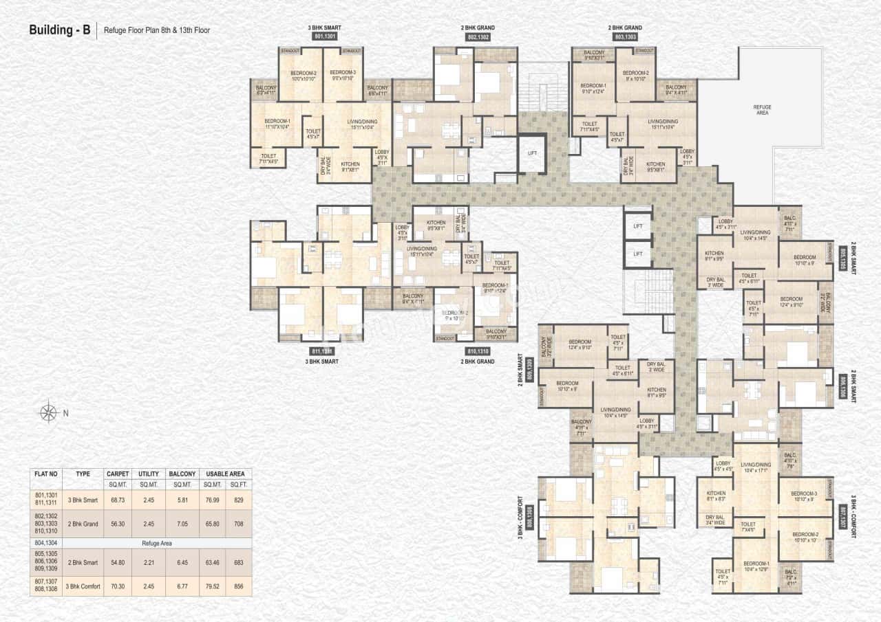 Destination Mangalam Marvel Floor plan 5