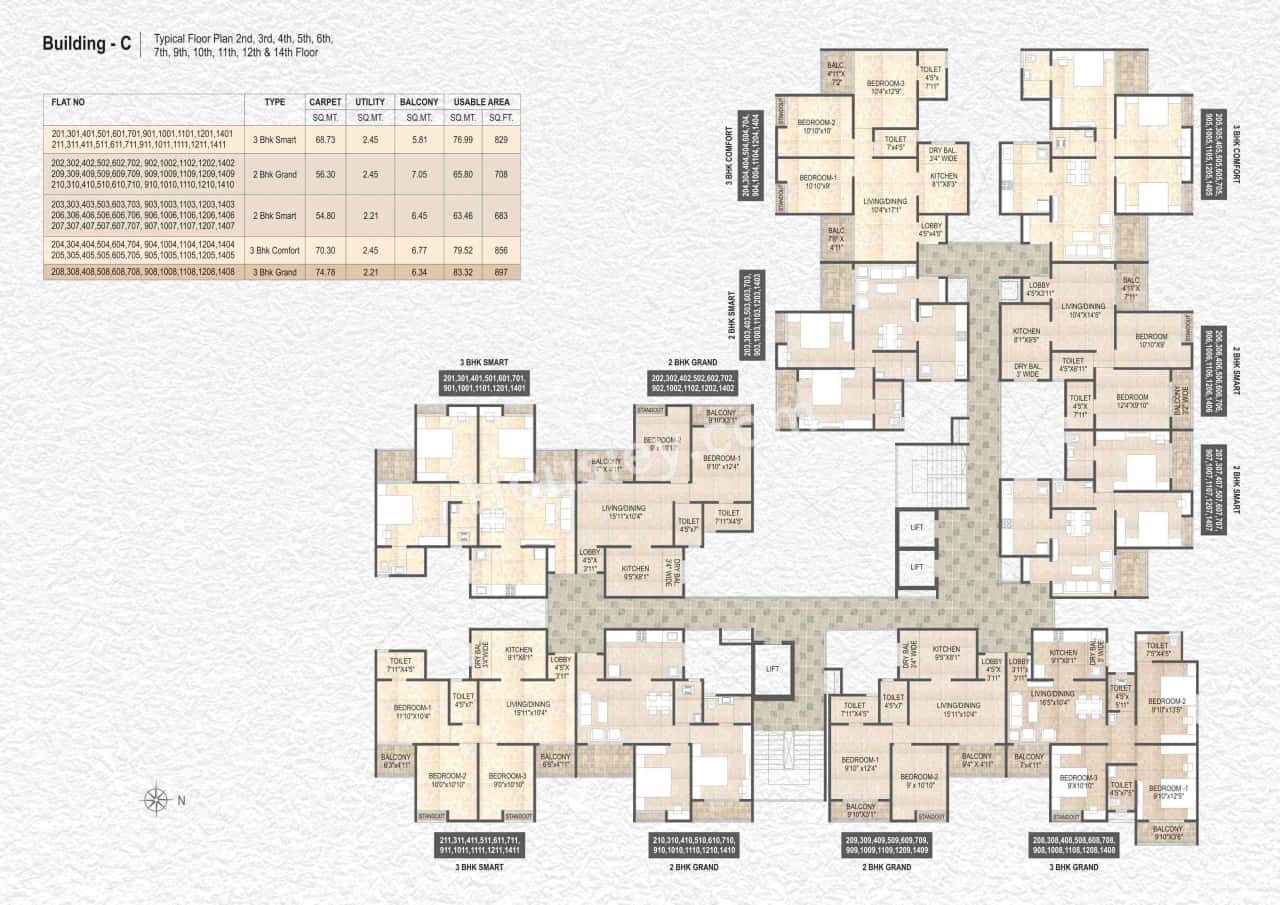 Destination Mangalam Marvel Floor plan 9