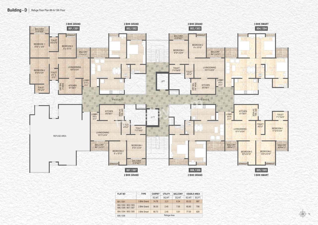 Destination Mangalam Marvel Floor plan 11