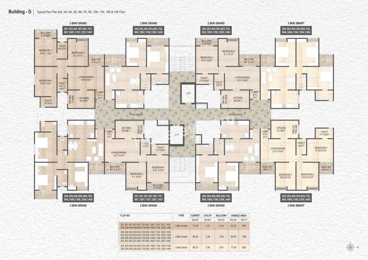 Destination Mangalam Marvel Floor plan 12