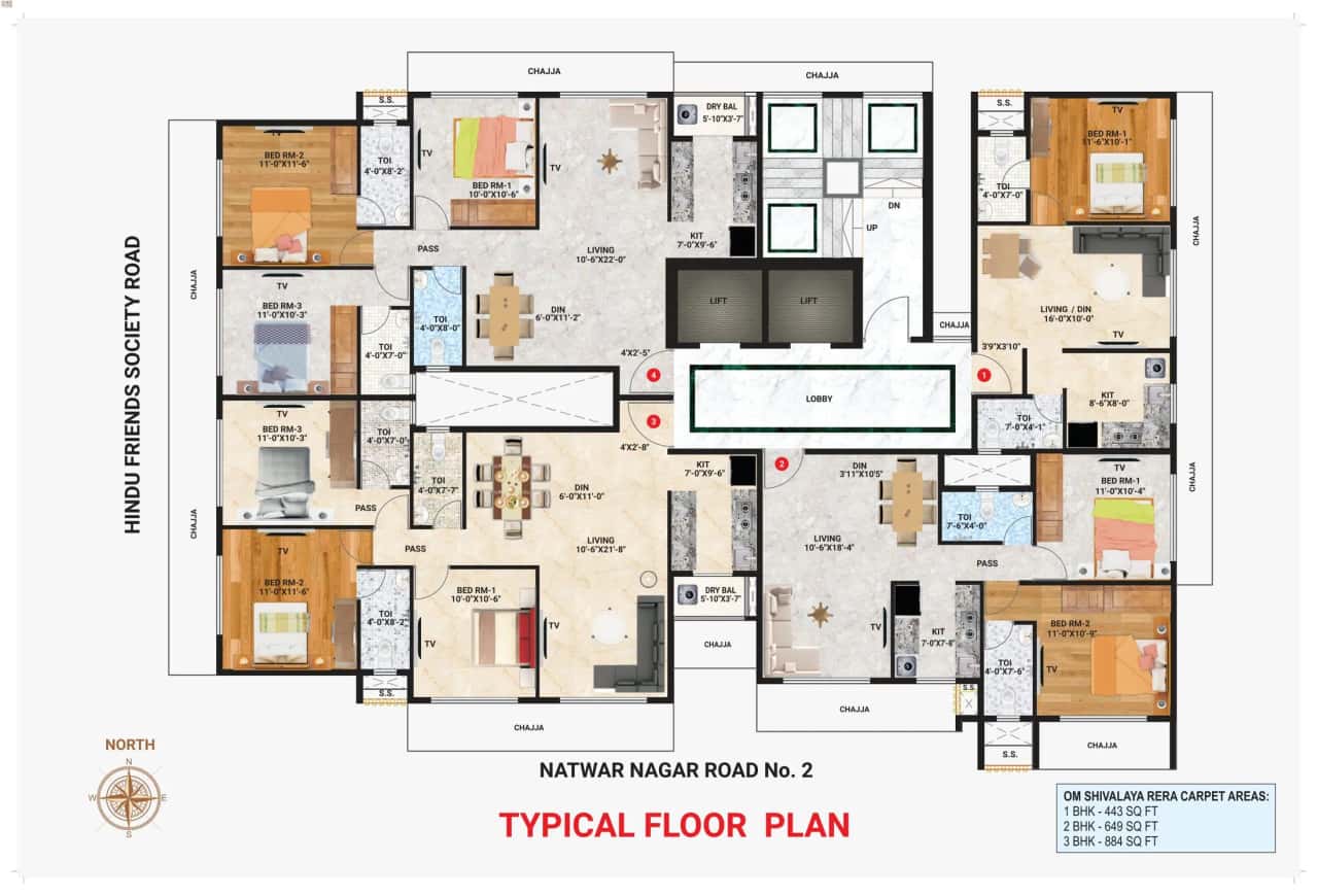 Dipti Om Shivalaya Floor Plan