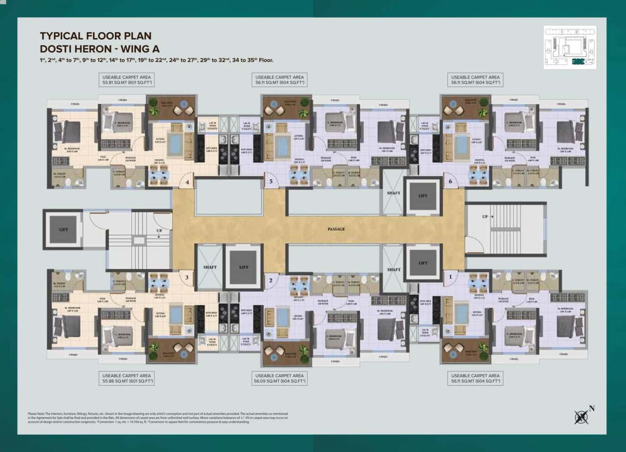 Dosti Nest Floor plan 4