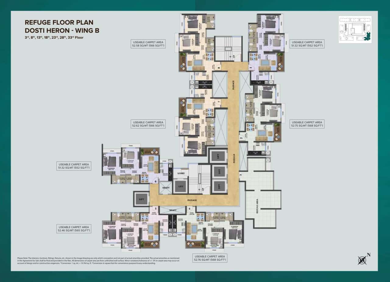 Dosti Nest Floor plan 2