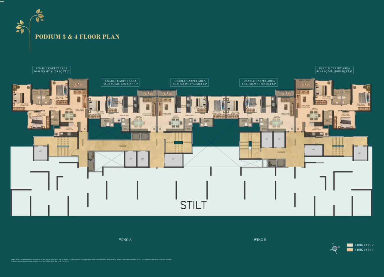 Dosti Eden Floor plan 1