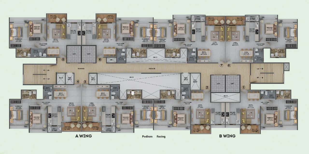 Dosti Greenscapes Floor plan 4