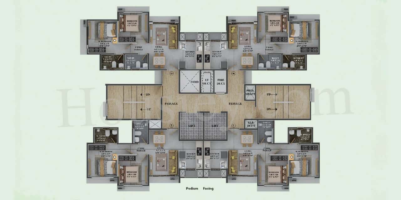 Dosti Greenscapes Floor plan 2