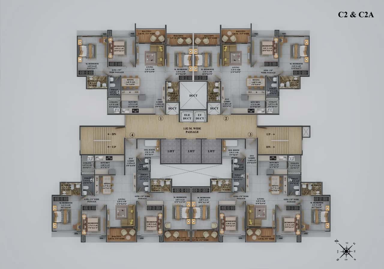 Dosti Greenscapes Floor plan 3