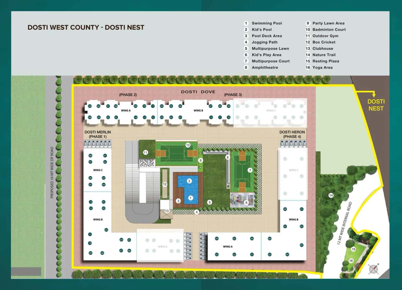 Dosti Nest Floor plan 1