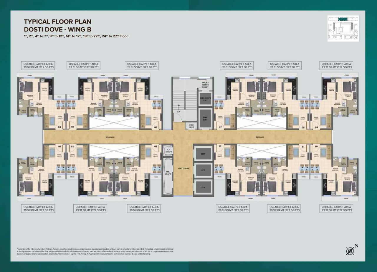 Dosti Nest Floor plan 5
