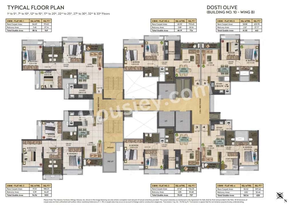 Dosti Olive Floor plan 2