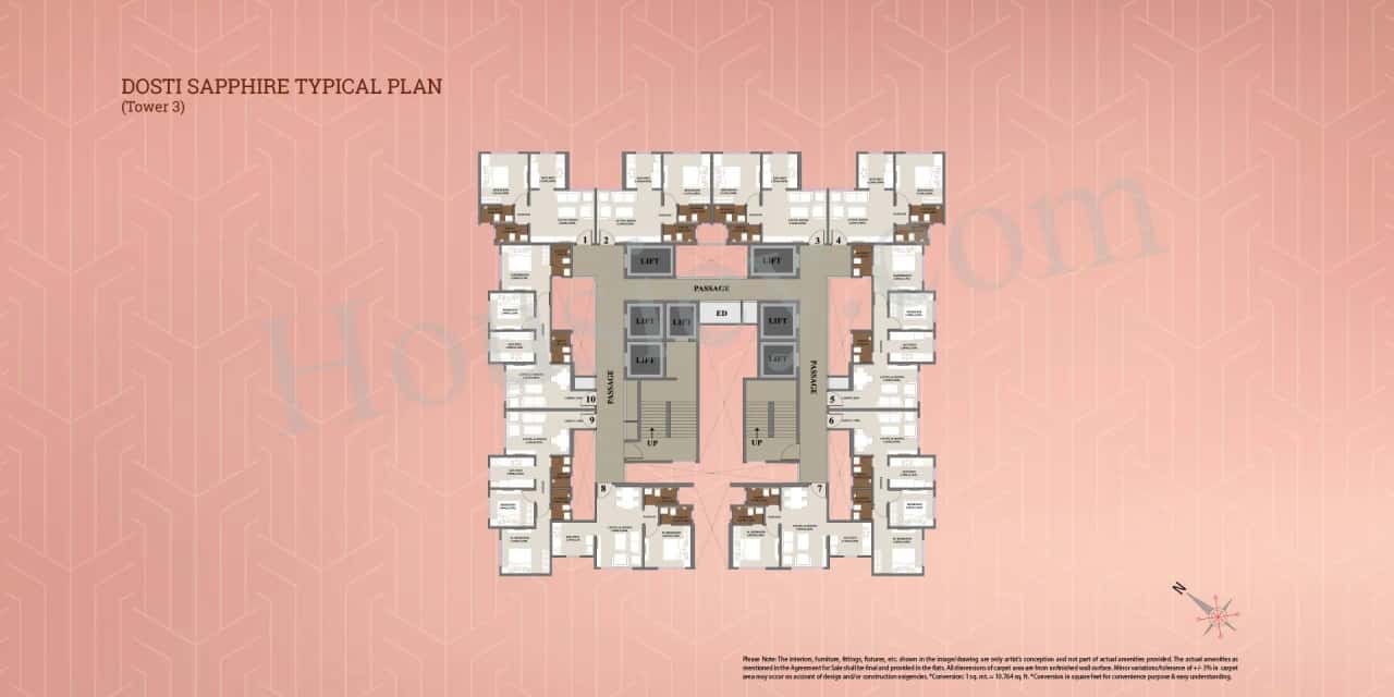 Dosti Planet North Floor plan 2