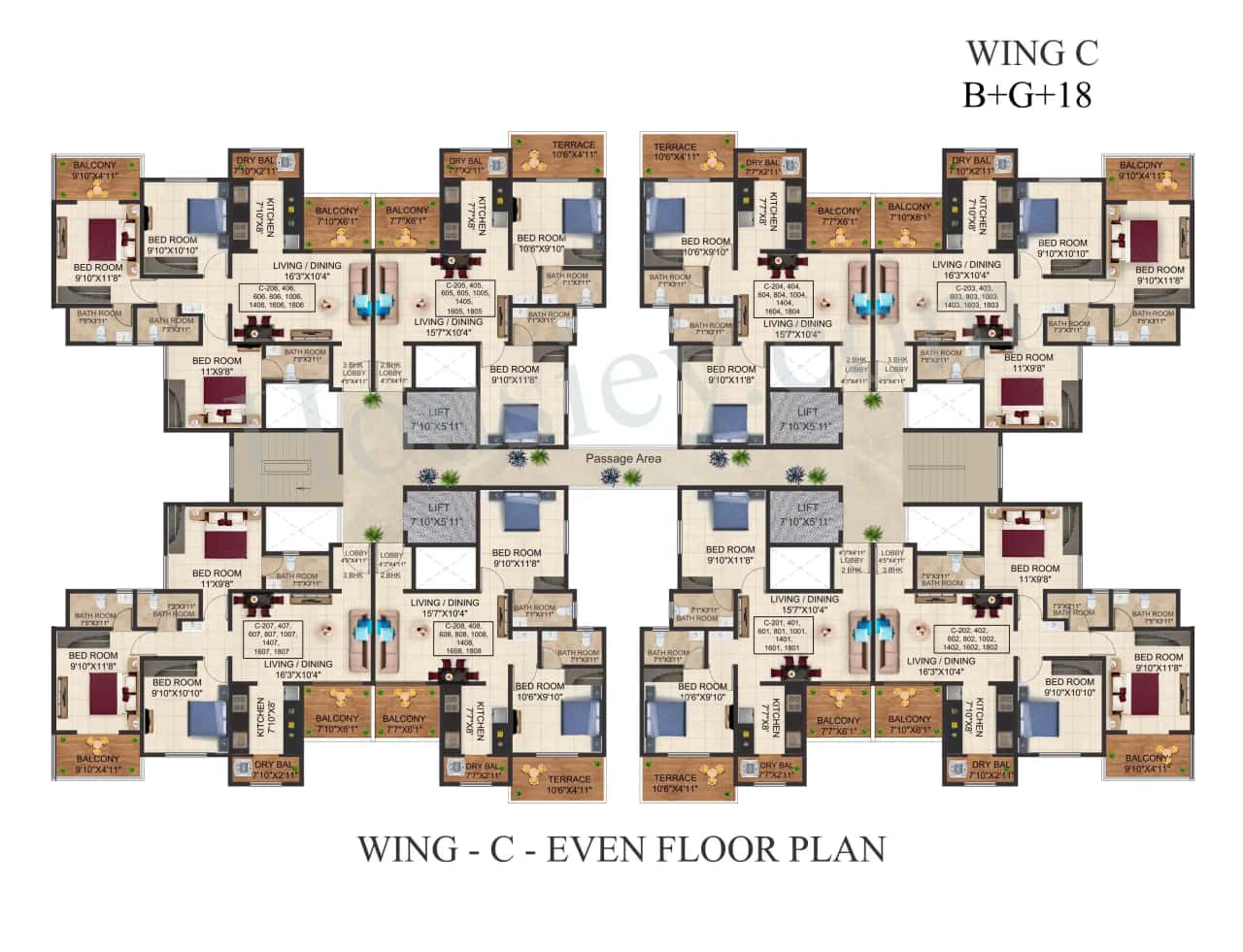 Sonigara Dwaarka World Floor plan 5