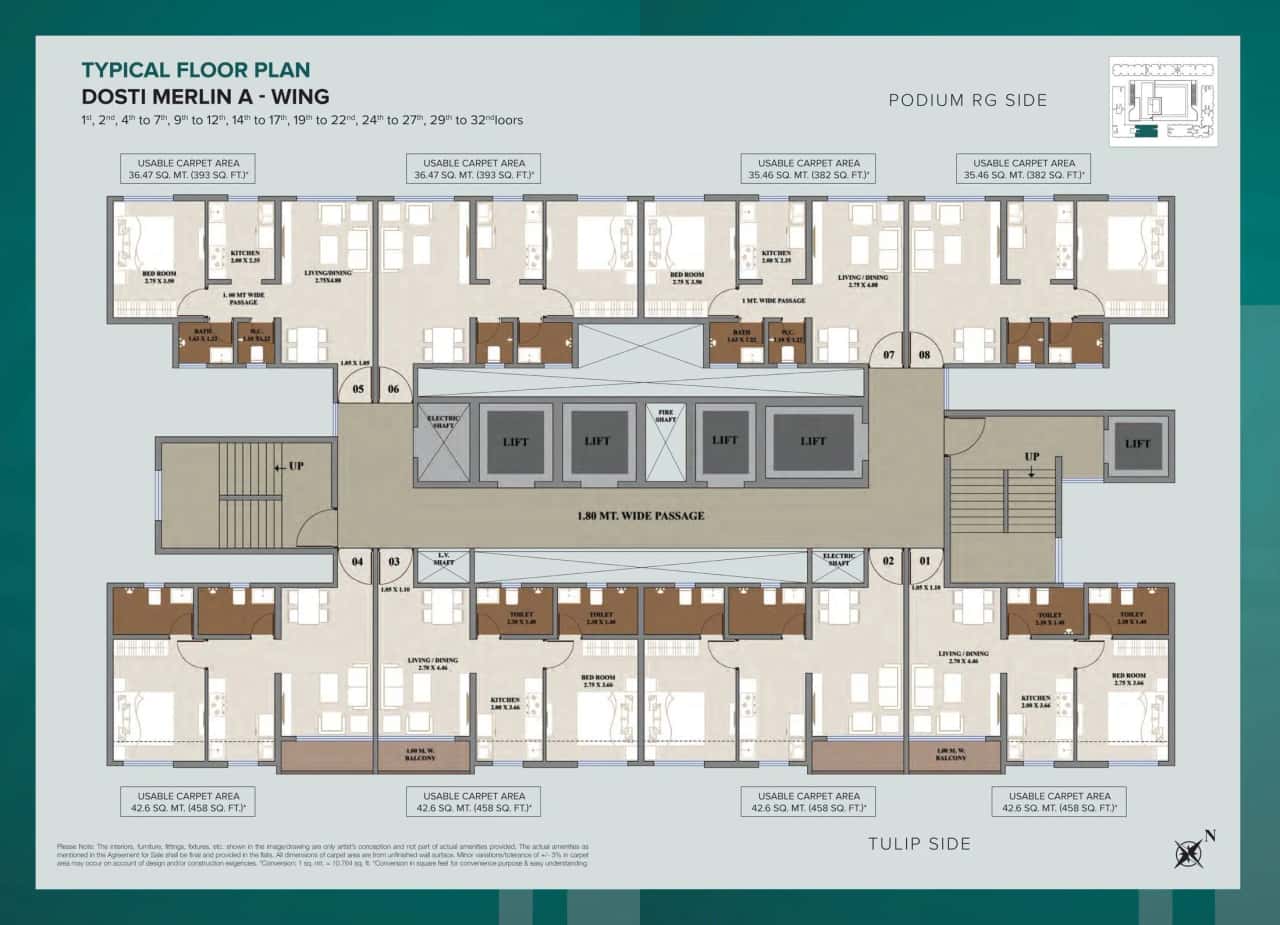 Dosti Nest Floor plan 7