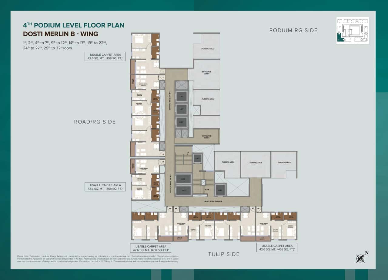 Dosti Nest Floor plan 9