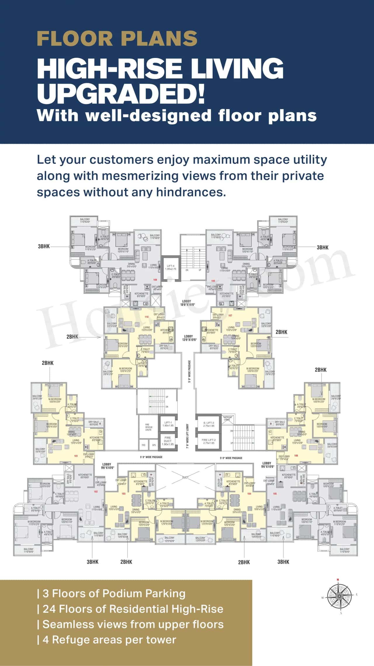 Eastern River Residency Phase 3 Floor plan 1